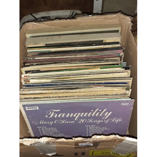 108 - Box of Vinyl LP Records.