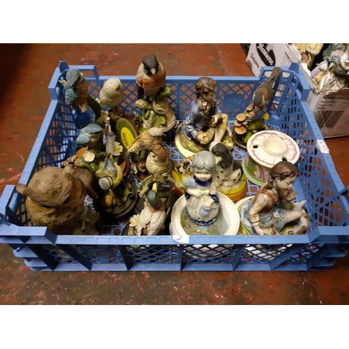 13 - Selection of County Artist Bird Figures, Capodimonte & Other figures.