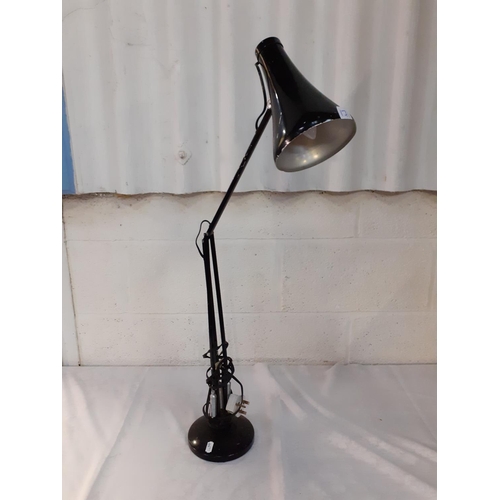 171 - Tall Black Table Top Angle Poise Lamp.