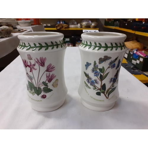 356 - Pair of Portmeirion Botanic Garden Vases - approx 5