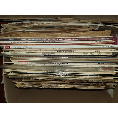 136 - Box of Vinyl LP & 78's Records.