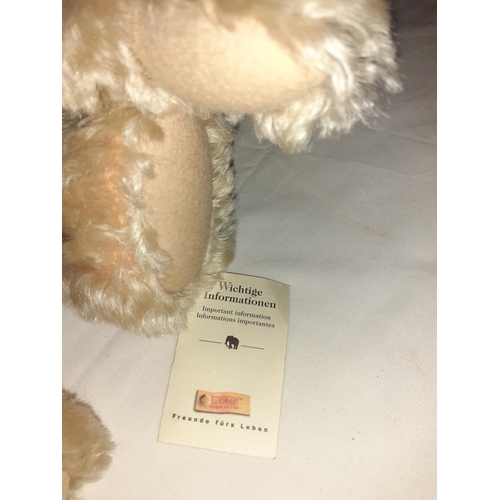 216 - Hand-Made Steiff Sunny Teddy Bear with Growler, Attached Label, Ear Tag & Certificate.