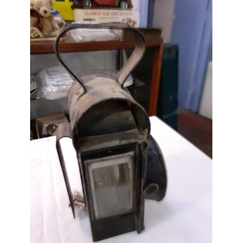 252 - Vintage Railway Lantern Converted to Electric.