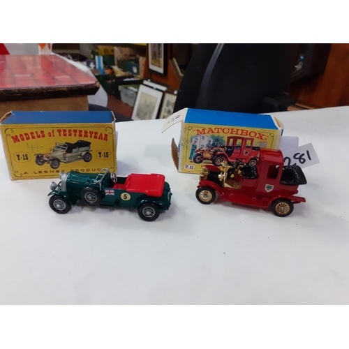 281 - Boxed Lesney Matchbox Models of Yesteryear Y-11 1912 Packard Landaulet c.1964 (Model Near Mint -Box ... 