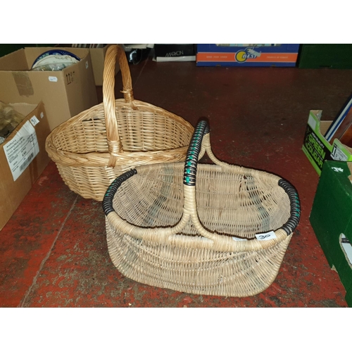 30 - Two Wicker Baskets.