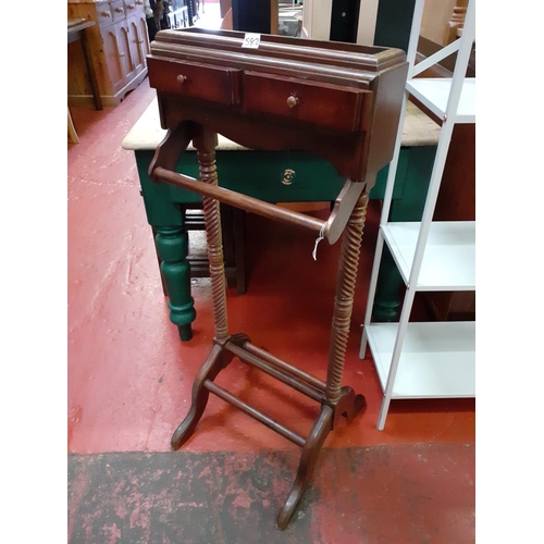 582 - Vintage Mahogany Trouser Stand with Two Drawers.