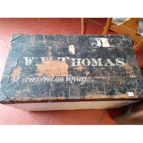 605 - Vintage Ocean Voyage Travelling Trunk.