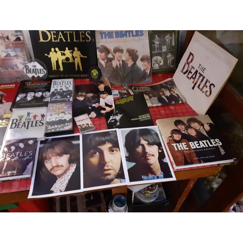 86 - Vast Quantity of Beatles Memorabilia - Videos, Pictures, Books, Records, Watch etc.