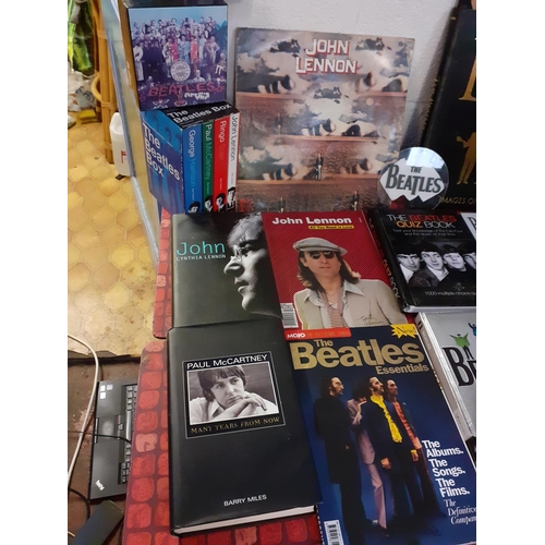 86 - Vast Quantity of Beatles Memorabilia - Videos, Pictures, Books, Records, Watch etc.