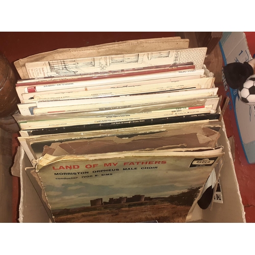 124 - Box of Vinyl LP & 78's Records.