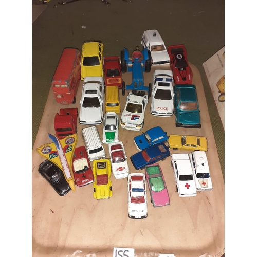 155 - Tray of Corgi & Other Model Vehicles.