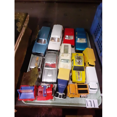 171 - Tray of Corgi and Other Toy Vehicles.