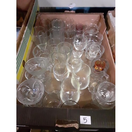 5 - Box of Assorted Drinking Glasses.