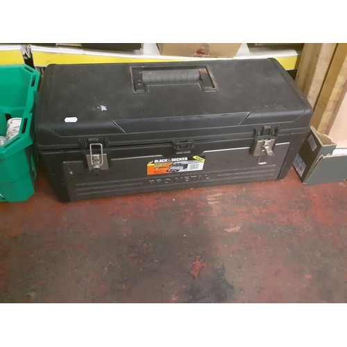 55 - Plastic Tool Box, Quantity of Tools and Hardware.