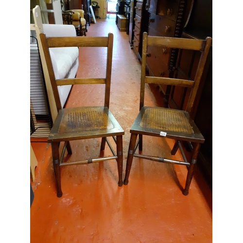 622 - Pair of Oak Bedroom Chairs.