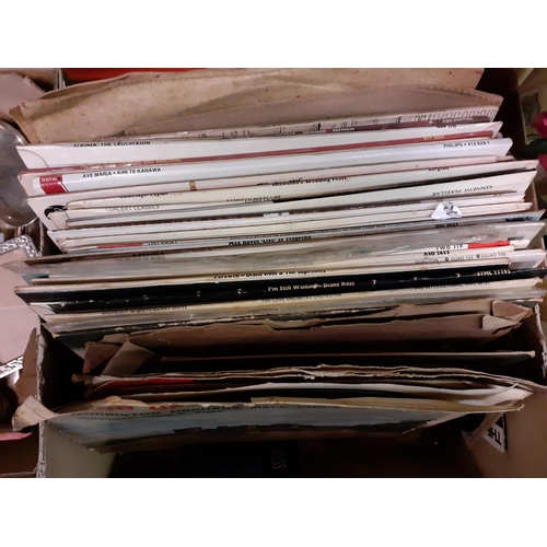 123 - Box of Vinyl LP & 78's Records.