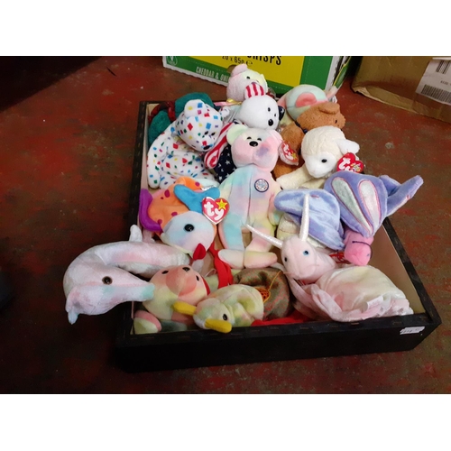 37 - Box of TY Beanie Babies.