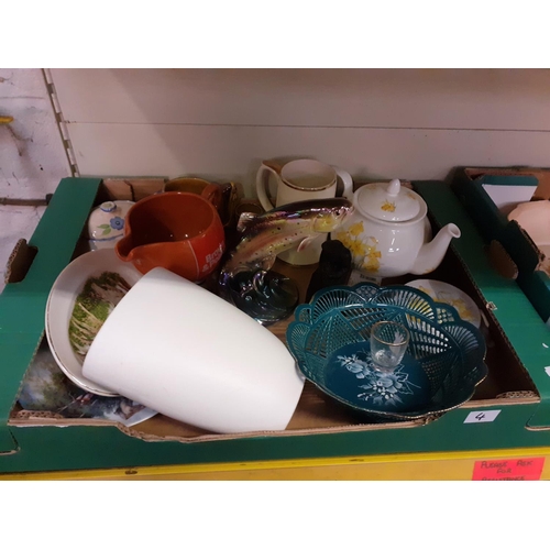 4 - Box of Assorted China etc Includes 