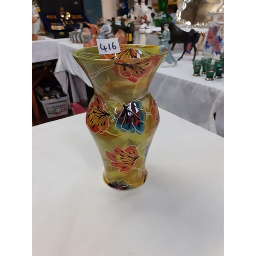 416 - Signed Gwili Pottery Vase Approximately 7