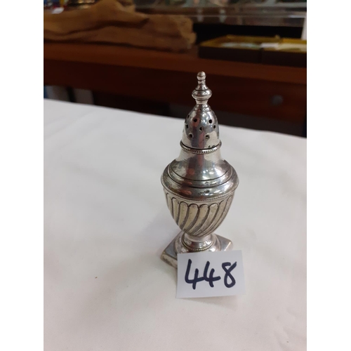 448 - Antique Silver Plated Pepperette.