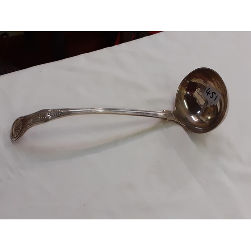 451 - Hallmarked Silver Kings Pattern Ladle - London 1901.