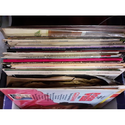 106 - Box of Vinyl LP Records.