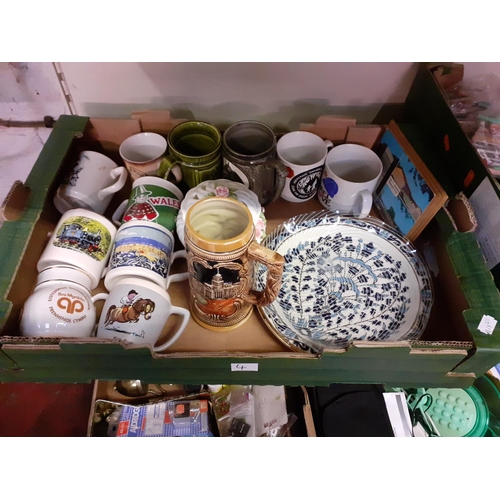 4 - Box of Various Plates & Mugs etc.