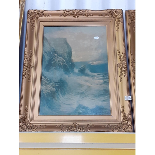 476 - Pair of Seascape Pictures by Rubens Southey in Gilt Frames.