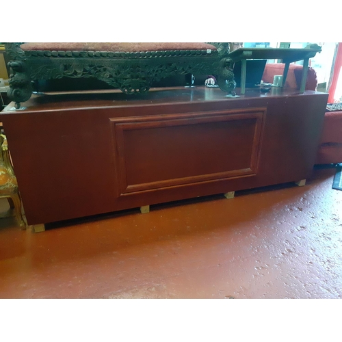 532 - Solid Pine Large Shop Counter Unit Approx 8ft long x 34