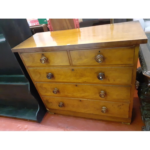 582A - Large Vintage Mahogany Two Over Three Drawer Chest of Drawers.