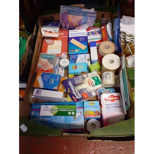 7 - Box of Medical Supplies - Plasters, Bandages etc.