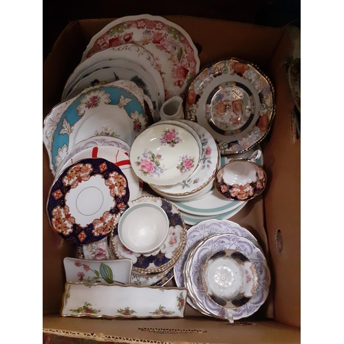 71 - Box of Assorted China & Part Tea Sets Including Paragon, Royal Albert, Coalport etc.