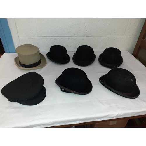 27 - Box of Bowler Hats & Other Head Ware.