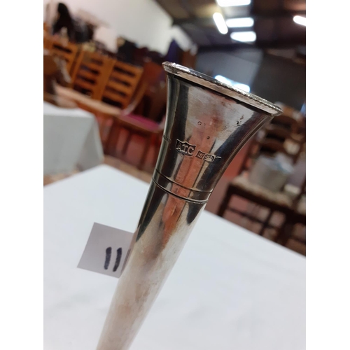 411 - Hallmarked Silver Bud Vase - approx 7