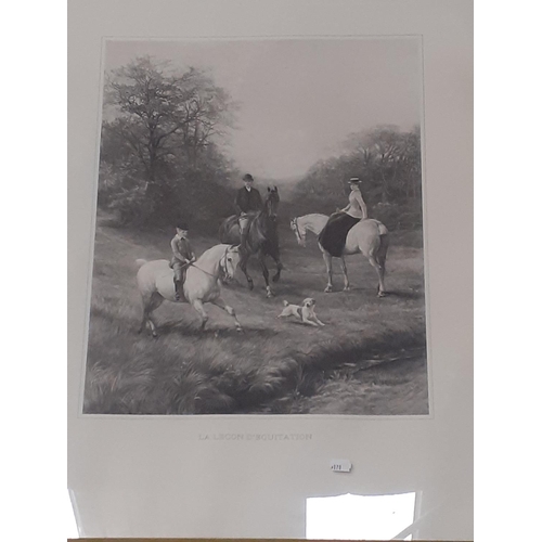 456 - 2 Period Prints of Horses and Riders -