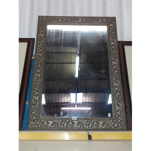 460 - Embellished Framed Rectangular Wall Mirror.