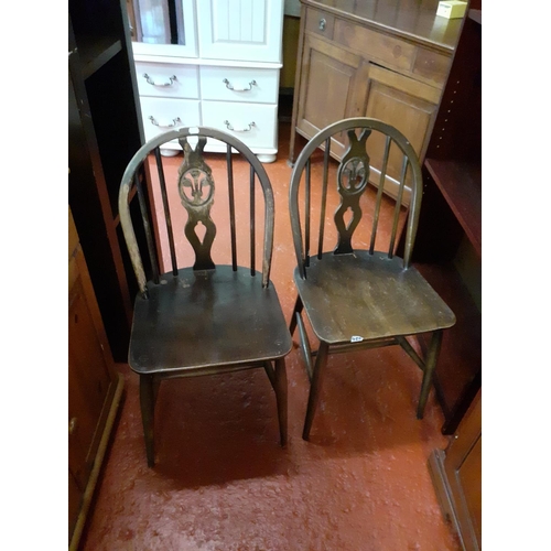 486 - Pair of Ercol Spindle Back Chairs.