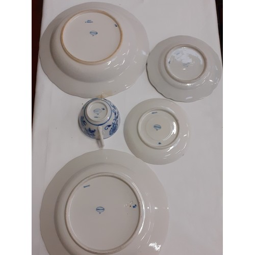 356 - 21 Pieces of Blue & White Meissen China - Plates, Cups, Bowls etc.