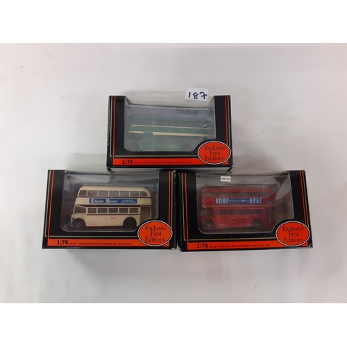 187 - Boxed Exclusive First Editions Leyland PD2 Leicester City Leicester Mercury 16102, Bristol City Bris... 