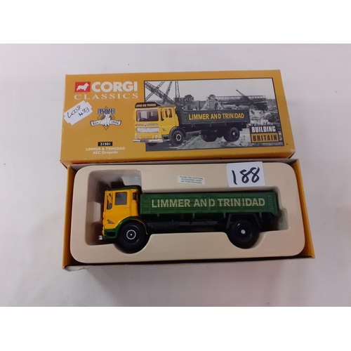 188 - Boxed Corgi Classics Building Britain Limited Edition Limmer & Trinidad AEC Dropside 21501.