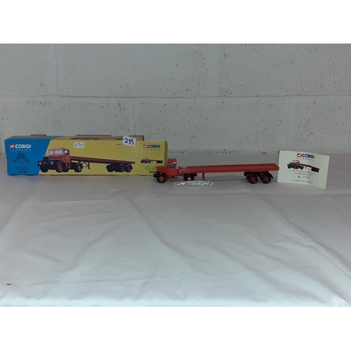 233 - Boxed Corgi Classics Limited Edition Siddle & Cook Ltd Scammell Highwayman 7 33’ Trailer Set 16401.