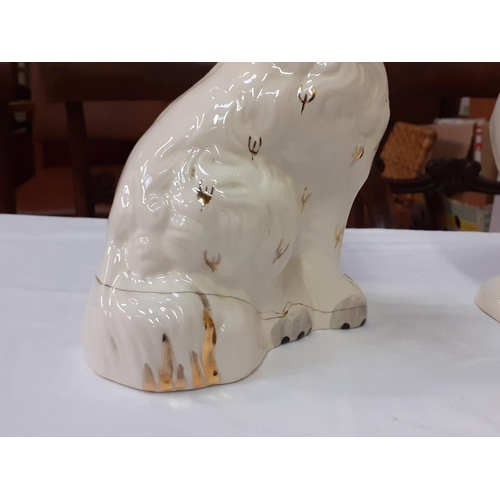 312 - Pair of Beswick Spaniels no 1378-5 - one has crack at base.