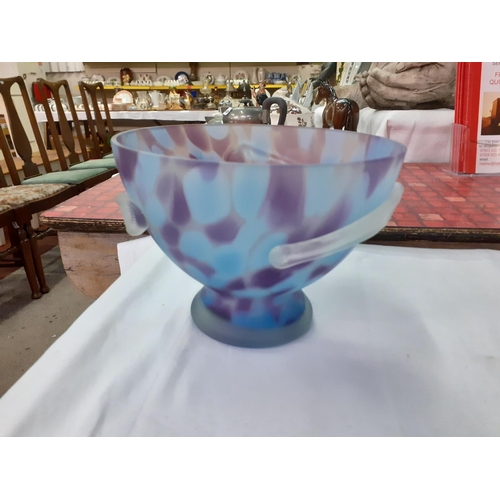 328 - Mottled Glass Bowl.