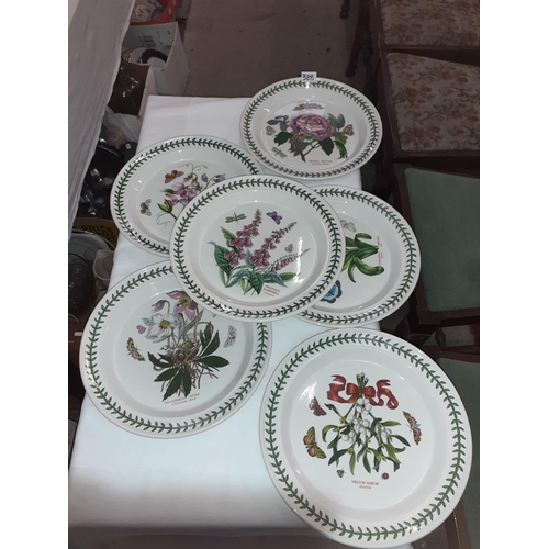 388 - Set of Six Portmeirion Botanic Garden 10.5” Dinner Plates.