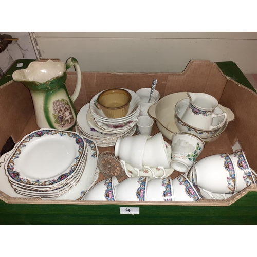 4 - Box of China to Include Part Tea Set etc.