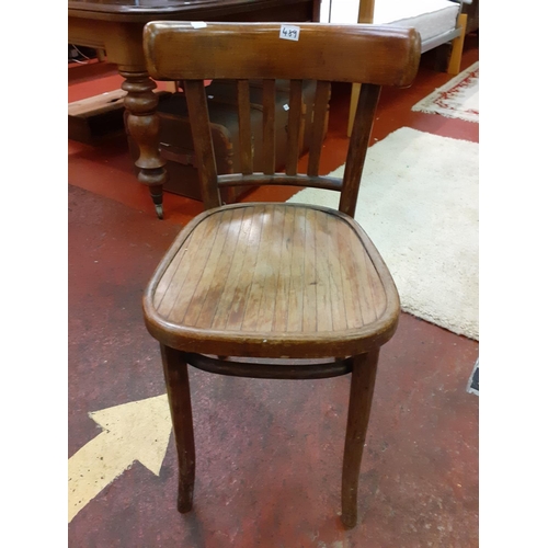 489 - Vintage Oak Occasional Chair.