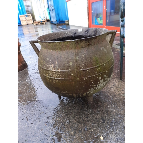 654 - Cast Iron Cauldron - Approximately 22