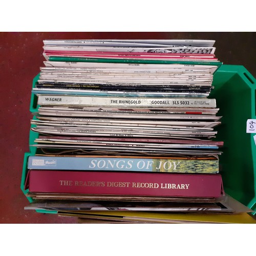 104 - Box of Vinyl Records.