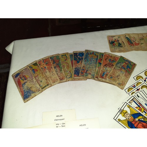 254 - An Array of Vintage Cards, Tarot Cards, Jeu Mythologique Cards etc.