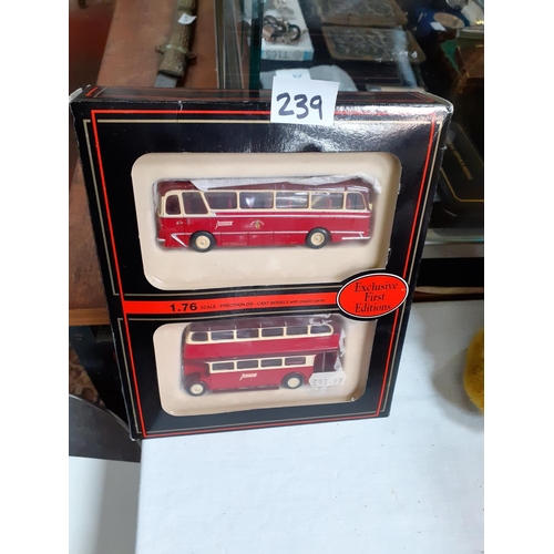 239 - Boxed Exclusive First Editions Barton Transport Buses Set.